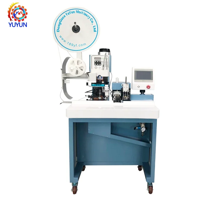 Multi-core Sheathed cable wire peeling crimping machine cable stripper and crimper pressing equipment