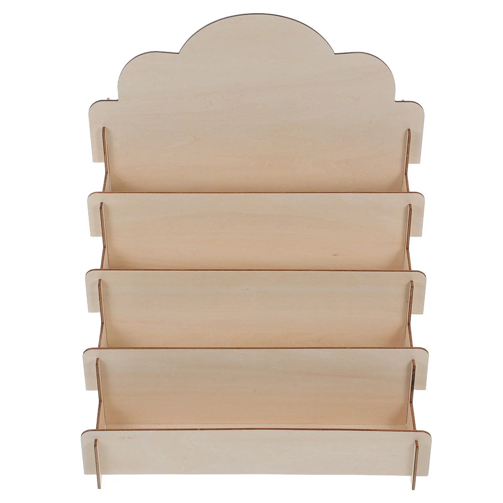 

Wooden Display Stand for Cards Posters Greeting Card Holder Shelf Tiered Organizer Craft Show Counter Storage Solution