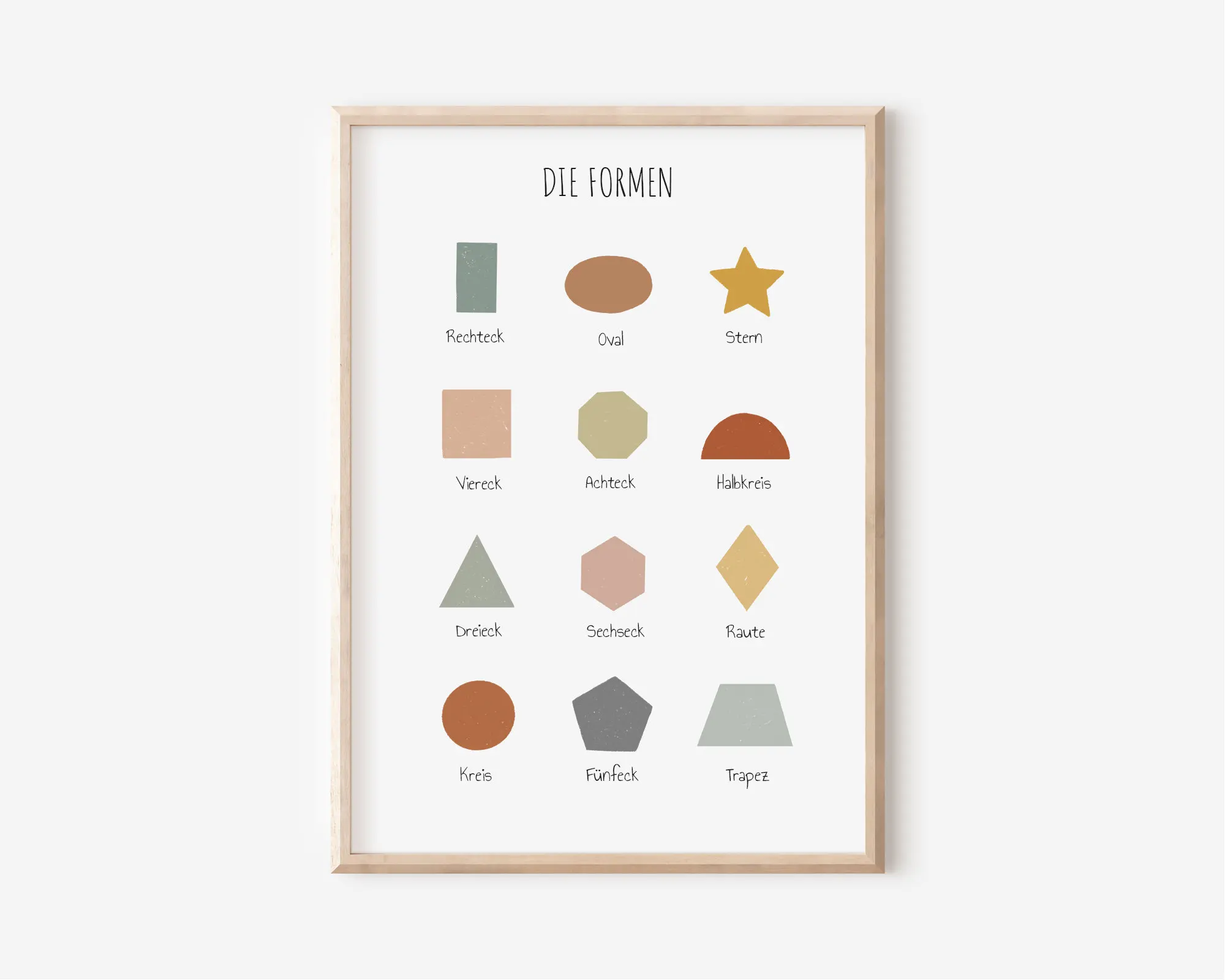 Minimalist Color Wall Art Solar System Rocket Astronaut Poster Geometry Print Preschool Education Canvas Painting Home Decor