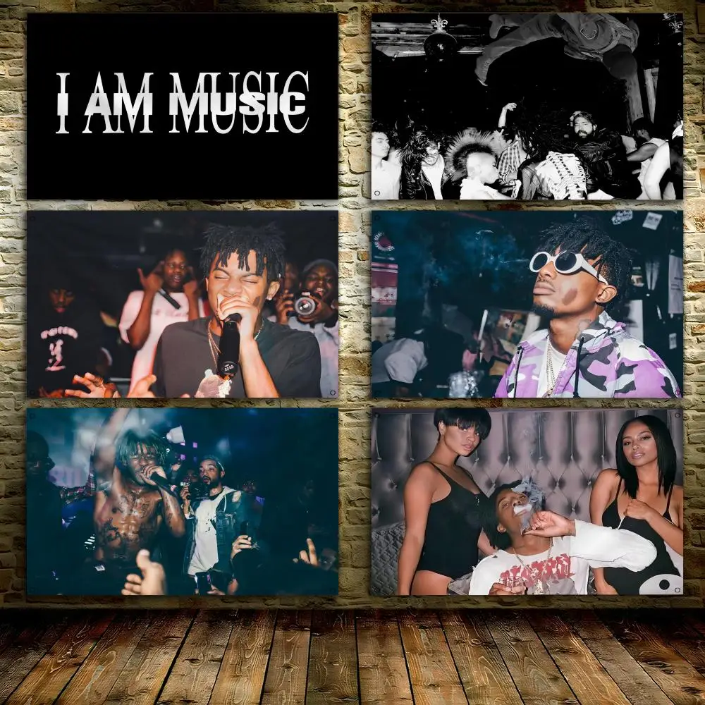 

P-Playboi I Am Music Carti Flags 3x5 Ft custom Banner for Garage Door room decor Wall Out Decoration With Metal buckle