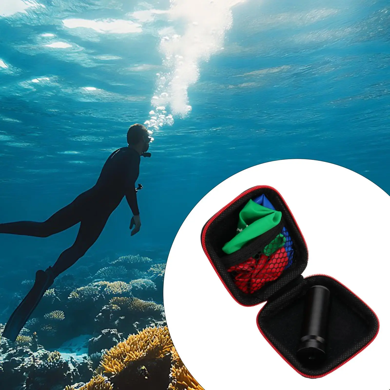 Underwater Diving Ear Equalization Training Device Aluminium Alloy Ear Pressure Balance Exerciser for Diving Sports