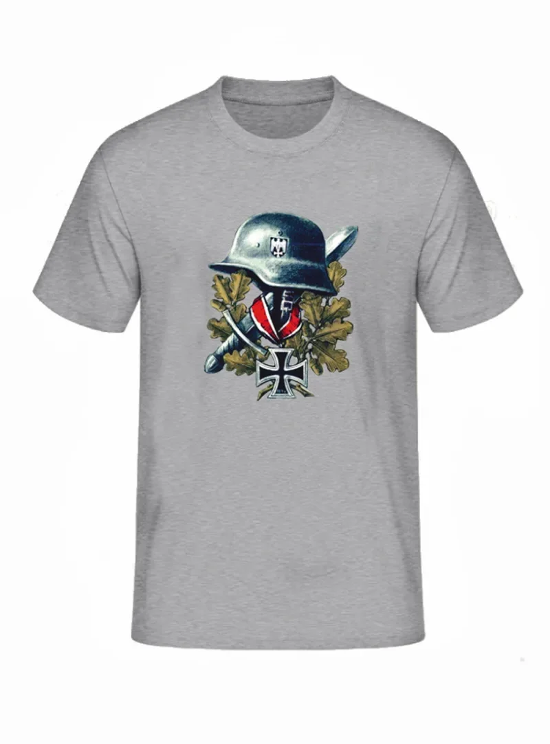 Stahlhelm Knight's Cross Sword Cotton O-Neck Short Sleeve Men New Size New Arrival Informal streetweat fashion Round neck tops