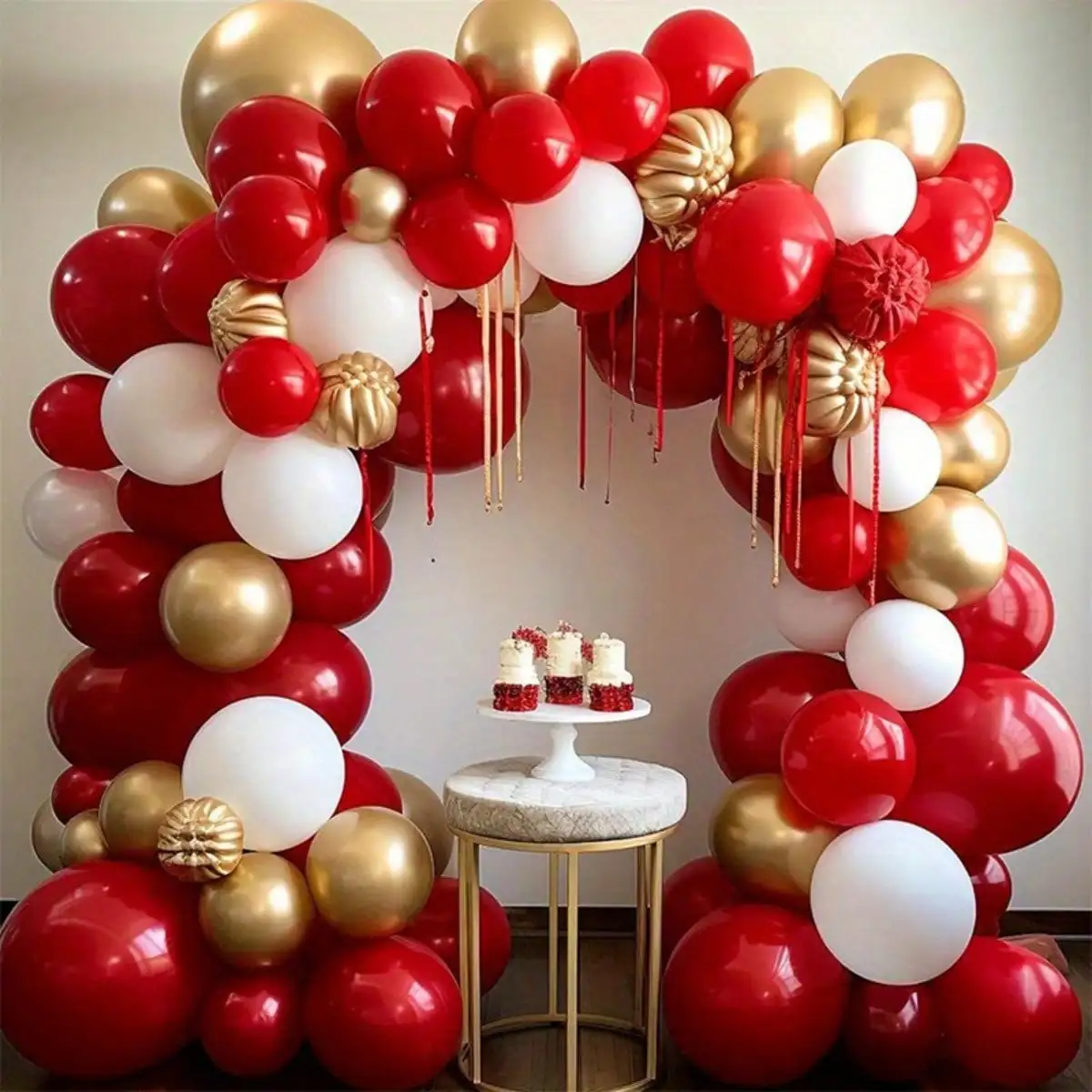 146Pcs, Red,Gold An… - image