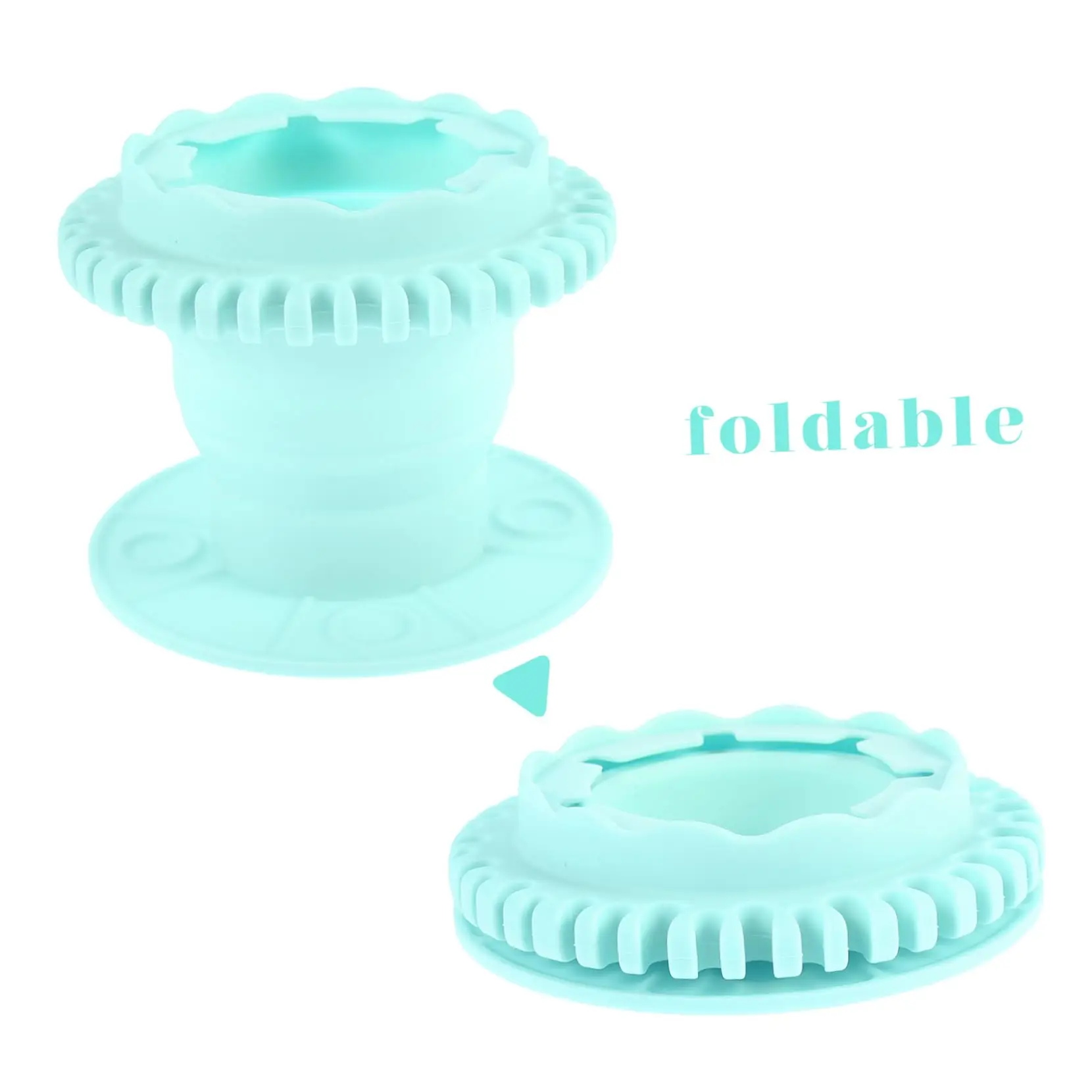 

Складной стакан для чистки кистей с держателем и поддоном для акриловых, акварельных и косметических кистей