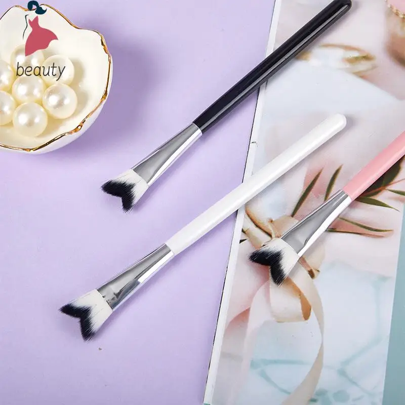 Brocha para sombra de ojos, 1 piezas, brocha de maquillaje para contorno en ángulo, silueta de ojos, corrector cosmético, herramientas de maquillaje