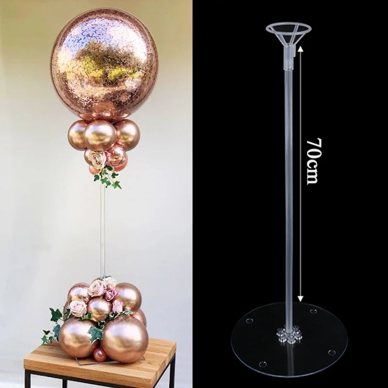 New 35/70cm Birthday Party Decor Balloons Stand Wedding Table Balloon Holder Column Baloon Stick Globos Home Decoration Accessor