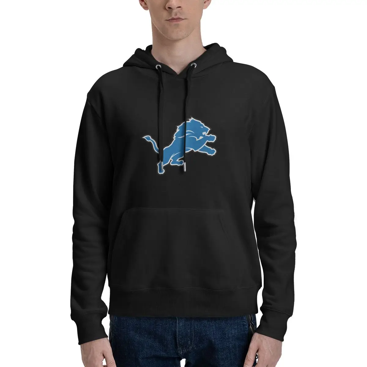 

Retro Detroit Lions Grit Casual Hoodies Jackets Pullovers Cotton Sweatshirts Men Women Tops Coats