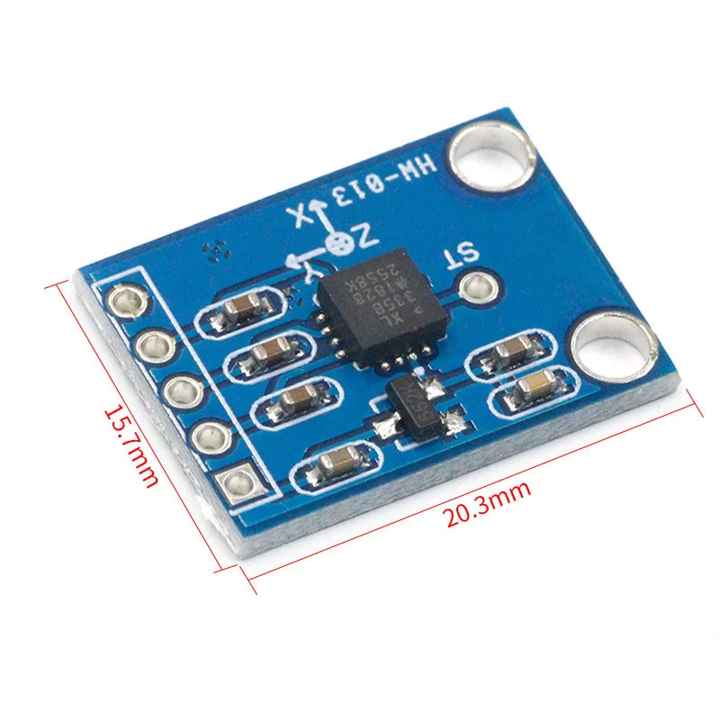 Módulo de aceleração de gravidade de três eixos, ângulo de inclinação Sensor, adequado para Arduino, GY-61, ADXL335, 1-20pcs