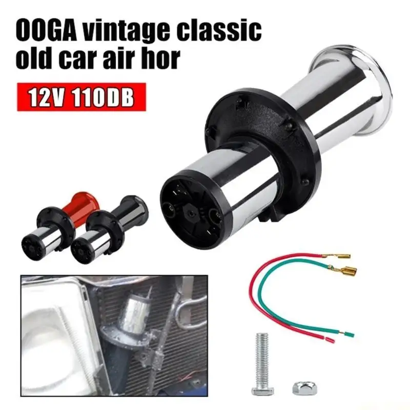 

12V Universal Horn Car Motorcycle Air Horn Loud 110db Horn Waterproof for Truck