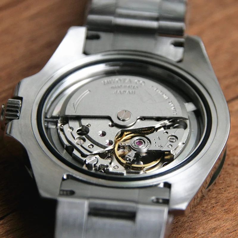 Mechanical watch retro latent for Middle East Oman double knife for Meiyoda 821 men's luminous bubble mirror men's