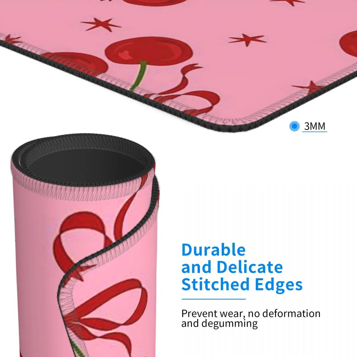 Alfombrilla de ratón Cherry, alfombrilla para teclado de ordenador, alfombrilla para ratón, alfombrilla para escritorio de ordenador portátil, accesorios de oficina, alfombrillas para mesa