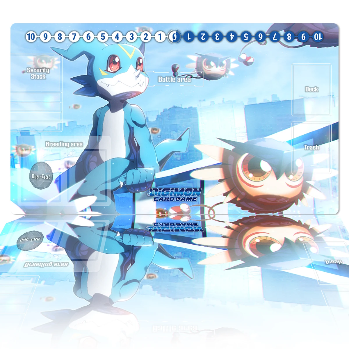 

Digimon Playmat Veemon DTCG CCG Коврик для настольной игры Коллекционный коврик для карточных игр на заказ Аниме Коврик для мыши Резиновый настольный коврик Бесплатная сумка 60x35 см