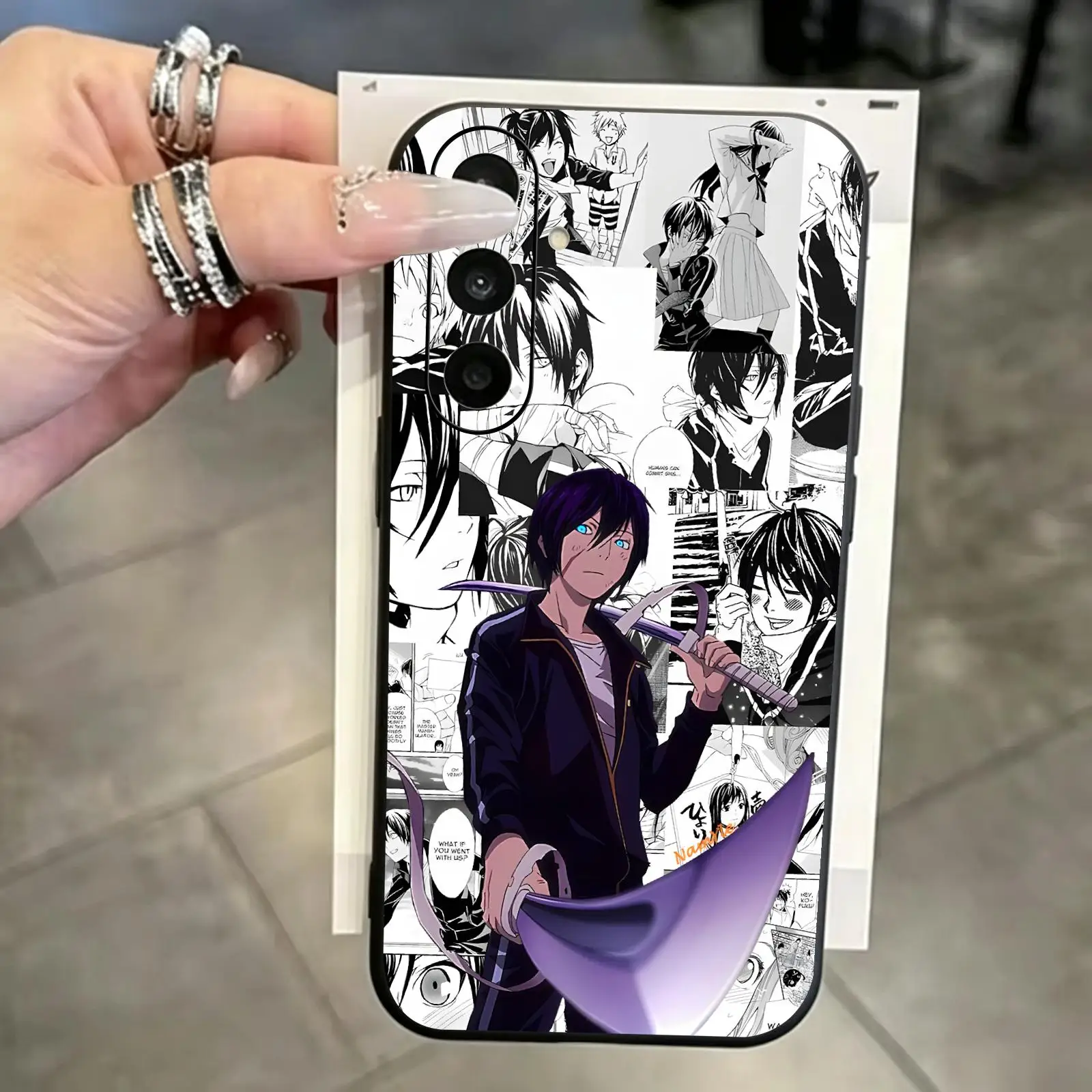 Phone Case For Samsung A57 A56 A37 A27 A17 A36 A26 A55 A35 Anime Noragami Black Matte Soft Case