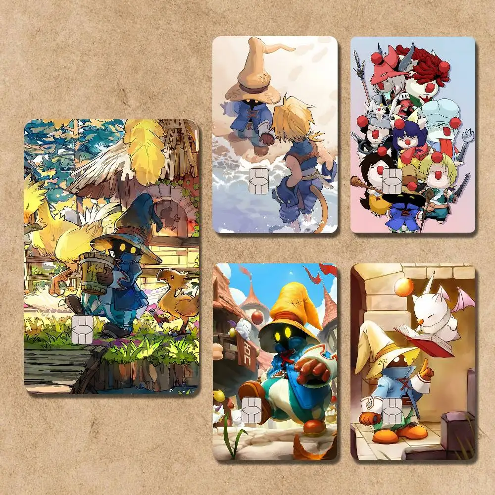 

Moogles F-Final Fantasy Vivis Card Stickers Credit Visa Debit Bank Charge Card Bus Metro Waterproof Sticker Decal Decoration
