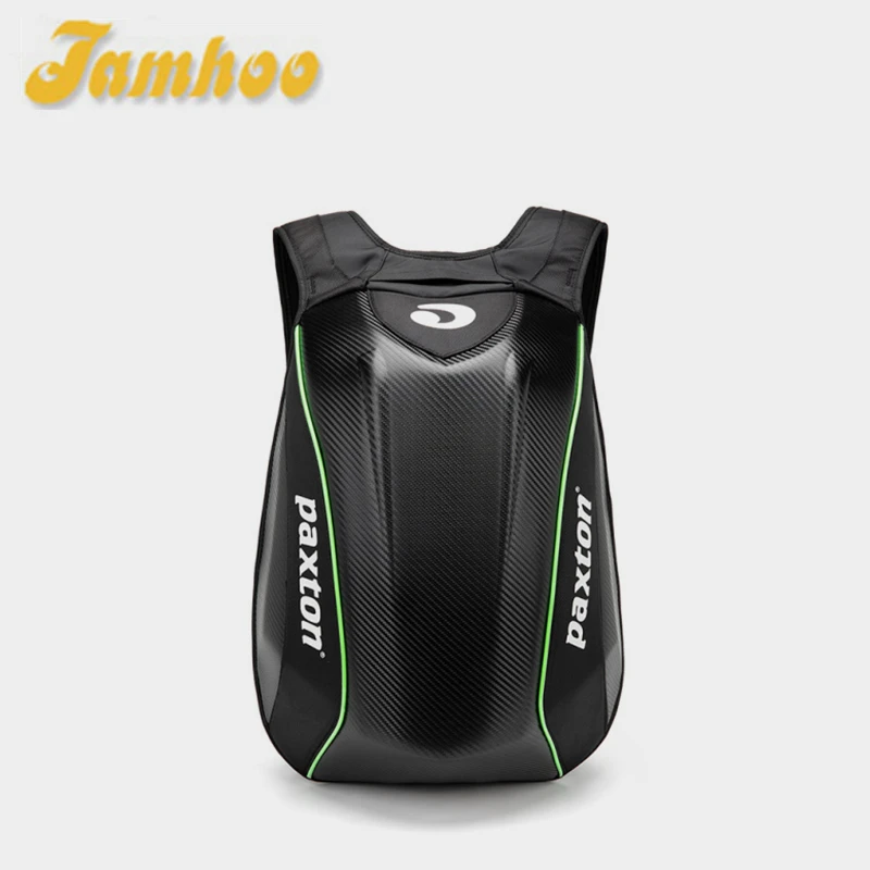 Jamhoo Motorcycle Backpack Helmet Bag Shoulder Laptop Case Riding Bike Waterproof Hard Carbon Fiber Motor Racing Backpack