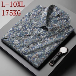 8XL 7XL 6XL 2022 New Summer Fashion Mens Shirts Casual Printed Shirt Men Clothing Short Sleeve Oversized Loose camisa masculina