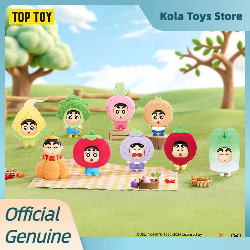 

NEW TOPTOY Crayon Shin-Chan Little Vegetable Series Vinyl Blind Box Cute Anime Pendant Bag Decoration Gift For Anime Collectors