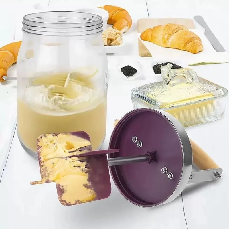 Butter Mixer Cream Whisk 1500ML Large Capacity Handheld Glass Mixer