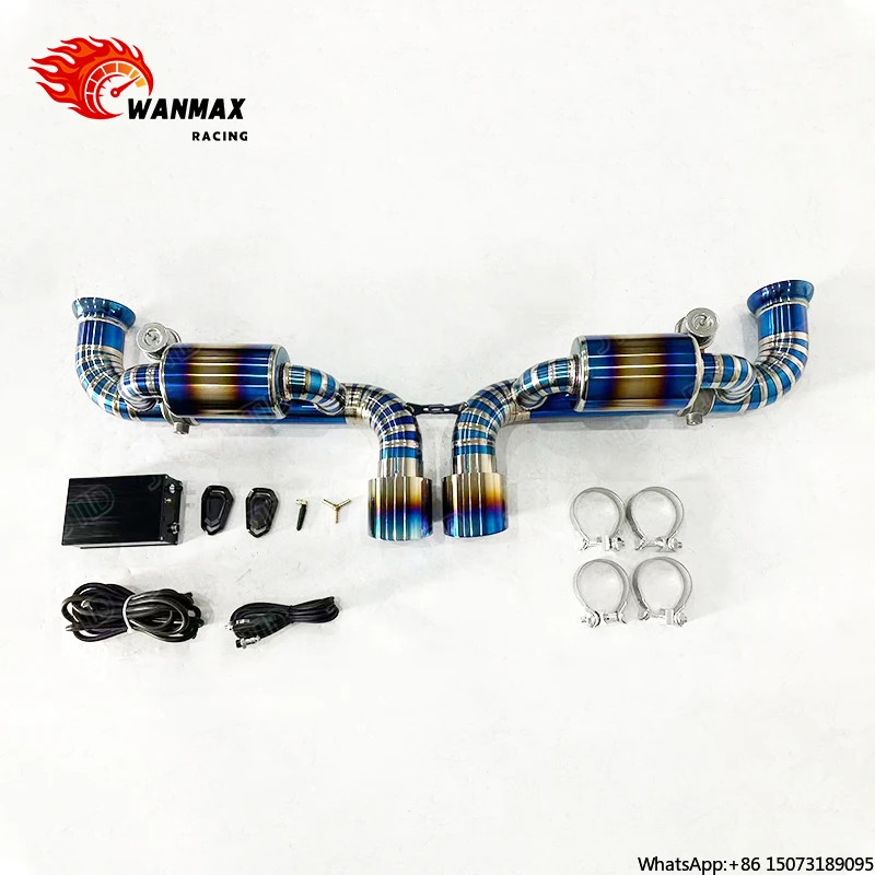 Titanium Race Performance Catback Exhaust for  991 GT3 4.0L, High Flow & Lightweight Increases Power, Fast Shipping