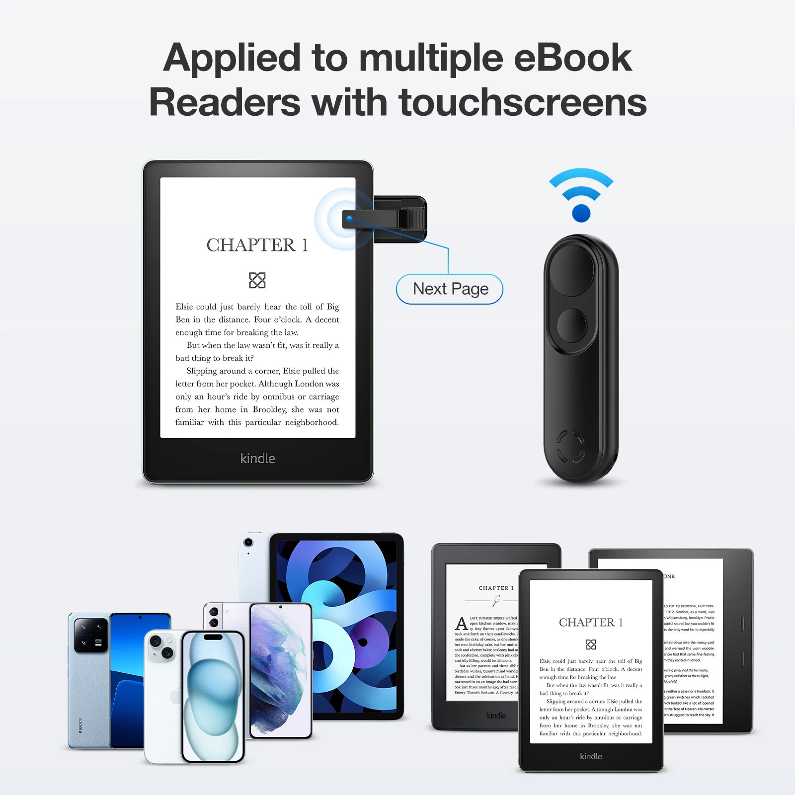 Pengendali jarak jauh Halaman Turner Video rekaman pemicu jarak jauh untuk Kindle Paperwhite scrobe untuk Pad membaca untuk permukaan Kobo