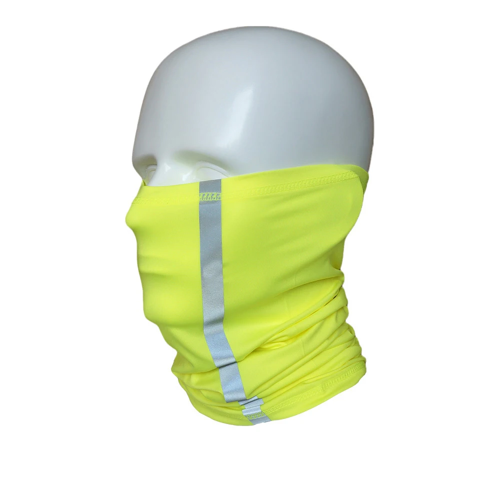 Hi Vis Reflective Safety Face Clothing-Neck Gaiters Bandanas Scarf Gaiters Face Mask Multifunctional Headwear