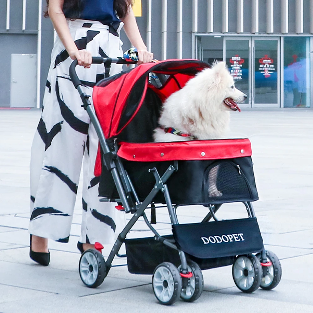 STLFLuxury Pet Stroller Travel 4 Wheels Dog Strollers Small Dogs Pet Stroller for Dogs
