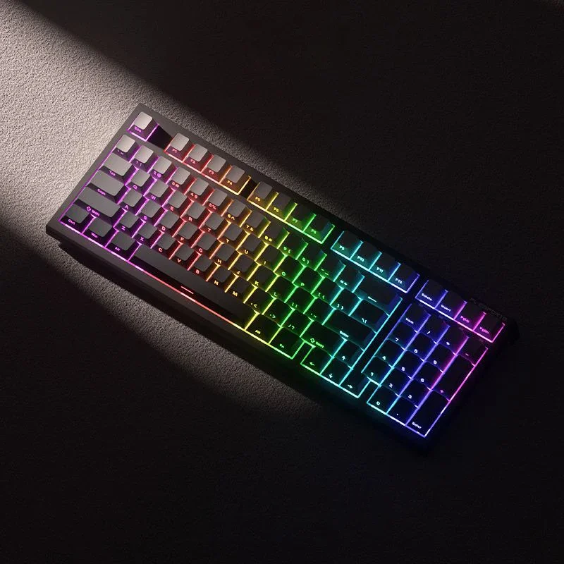 136 Key Polar Day Cherry Profile Side Print  keycaps Double Shot Shine Through Backlit Key Caps For MX Mechanical Keyboard