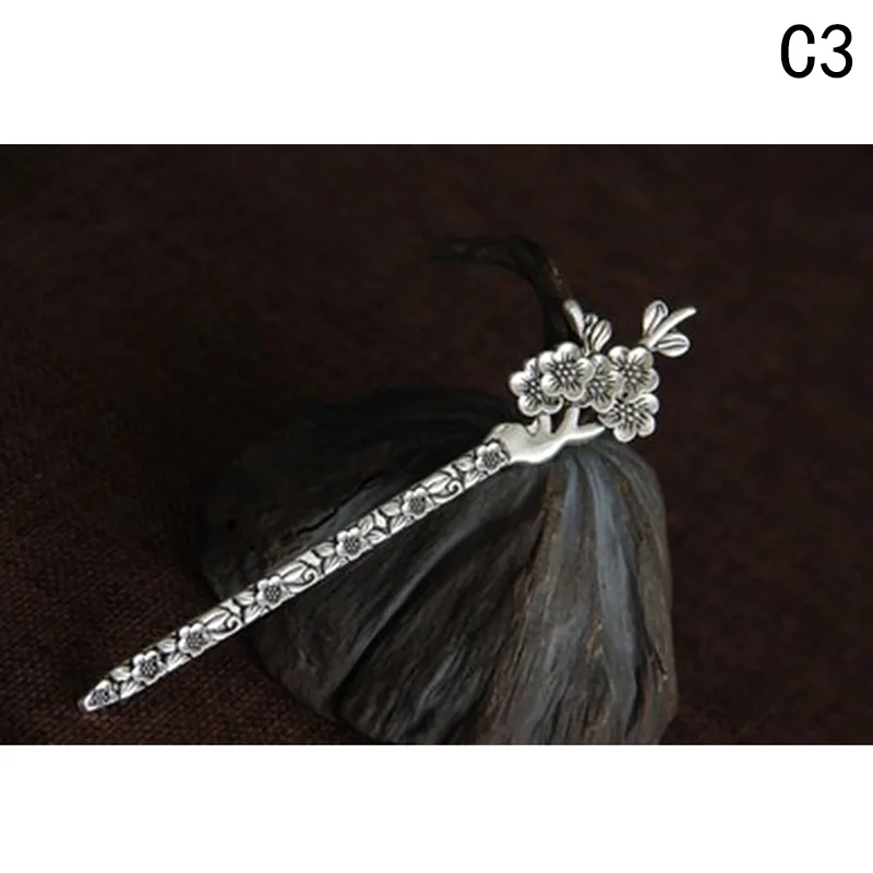 

Fashion Metal Hair Sticks Vintage Floral Hairpins Wedding Bride Hair Forks For Women Party Barrette Headdress Accessories Gift