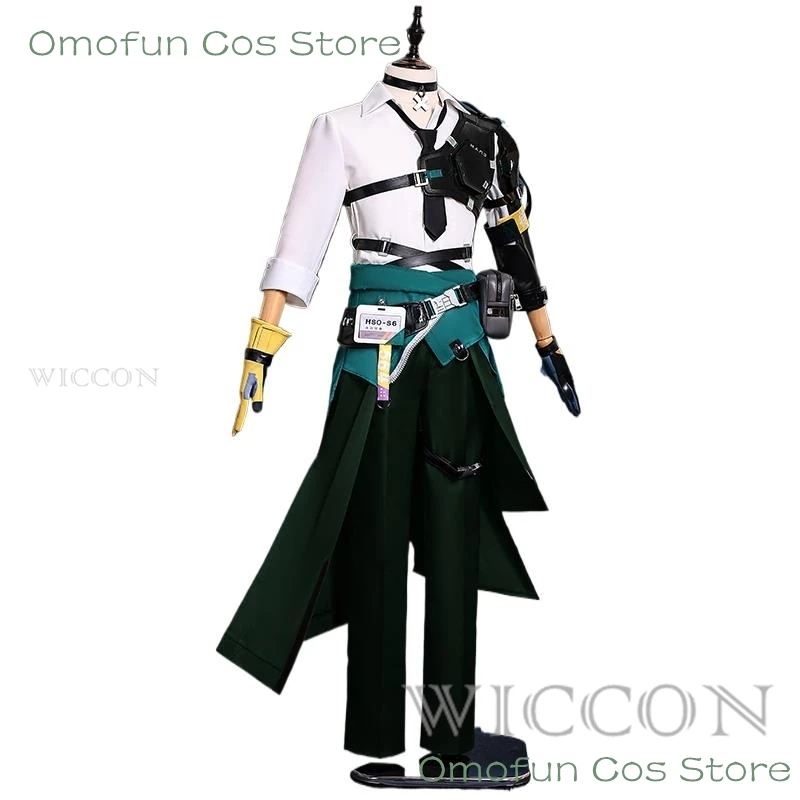 Harumasa disfraz Cosplay peluca Zenless Zone Zero Game uniforme diadema gargantilla accesorios Sección 6 fiesta de Halloween para hombres y mujeres