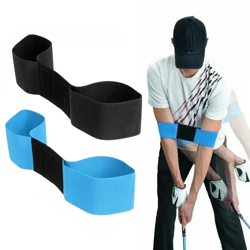 Fascia da braccio elastica professionale per allenatore di swing da golf 1PC, correttore di gesti per swing da golf per uomini donne principianti