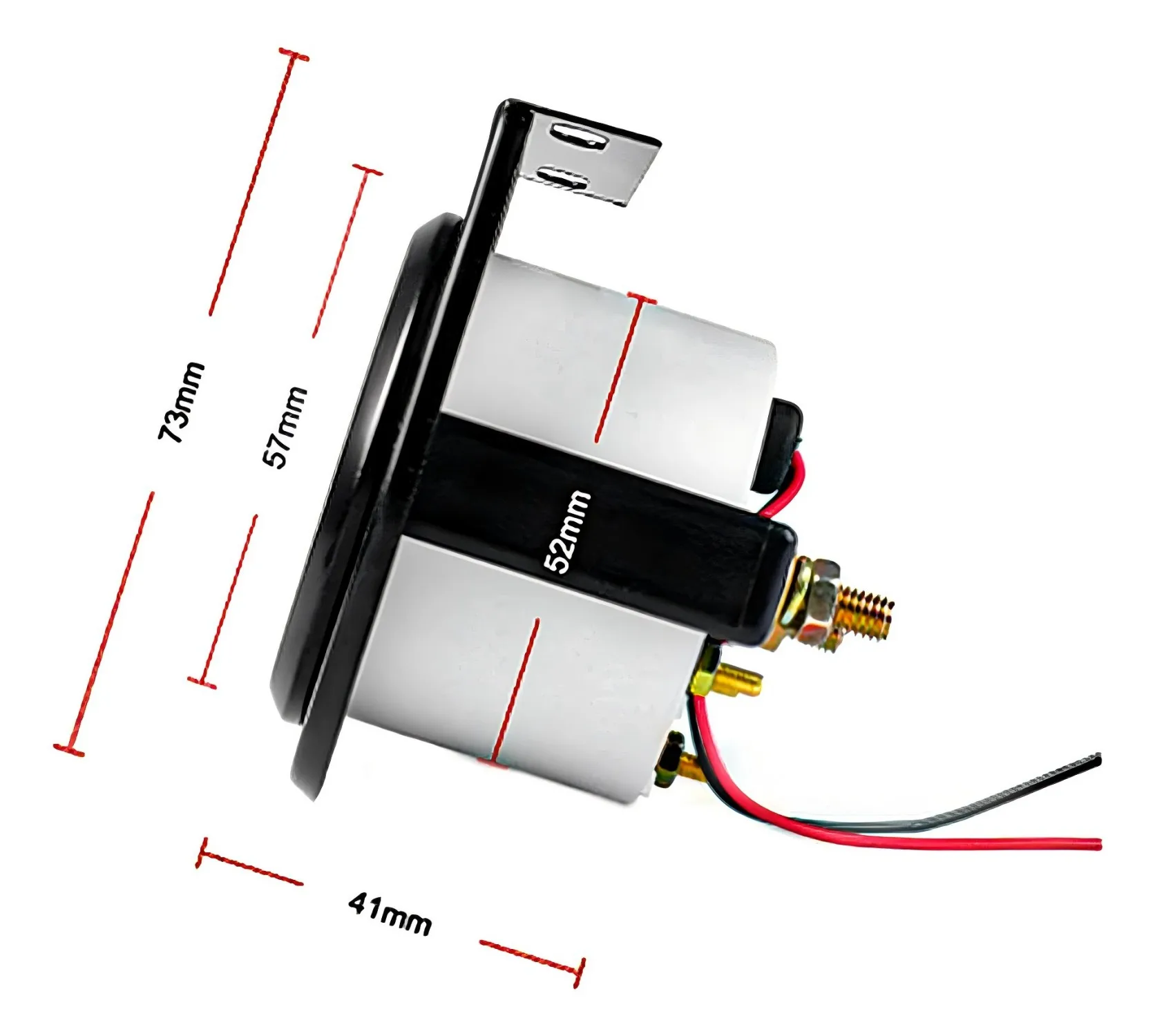 12V Car Auto Fuel Level Gauge E-1/2-F Pointer 2