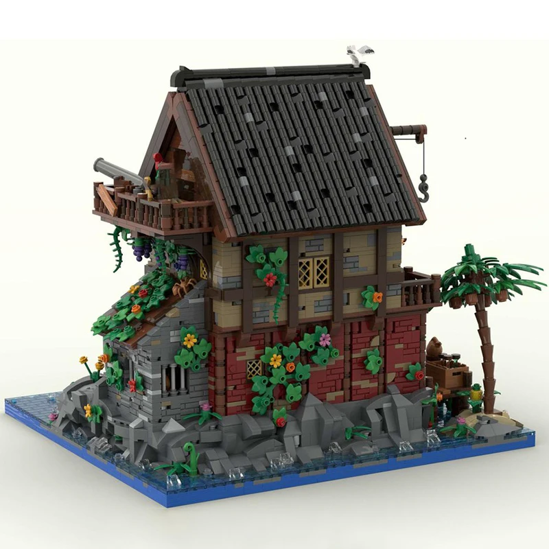 5650PCS Medieval Pirate Series Pirate Van Dyke's Island Model Building Blocks DIY Creative Ideas Kid Toy Birthday Gift MOC-21322