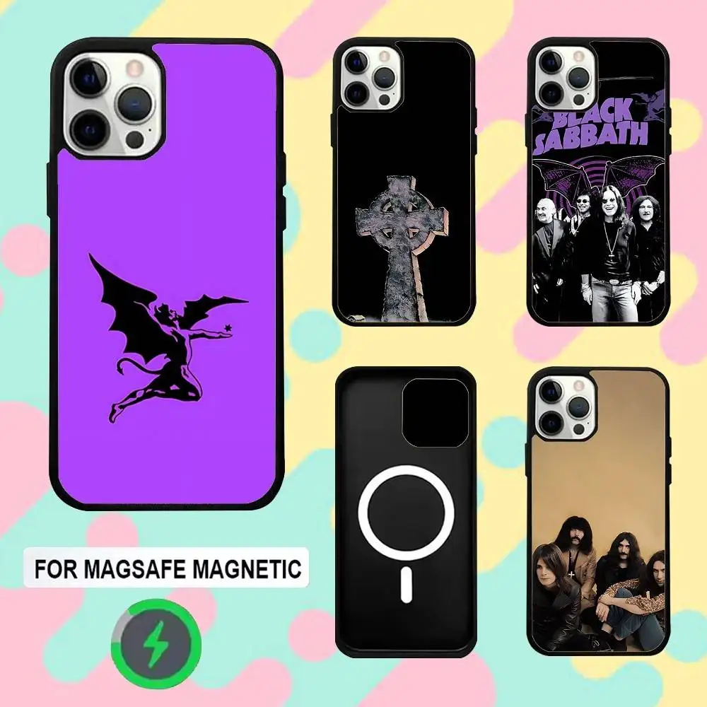 

Black S-Sabbath Band Phone Case For iPhone 16e,16,15,14,13,12,11,Plus,Pro,Max,Mini Magsafe Magnetic Wireless Charging