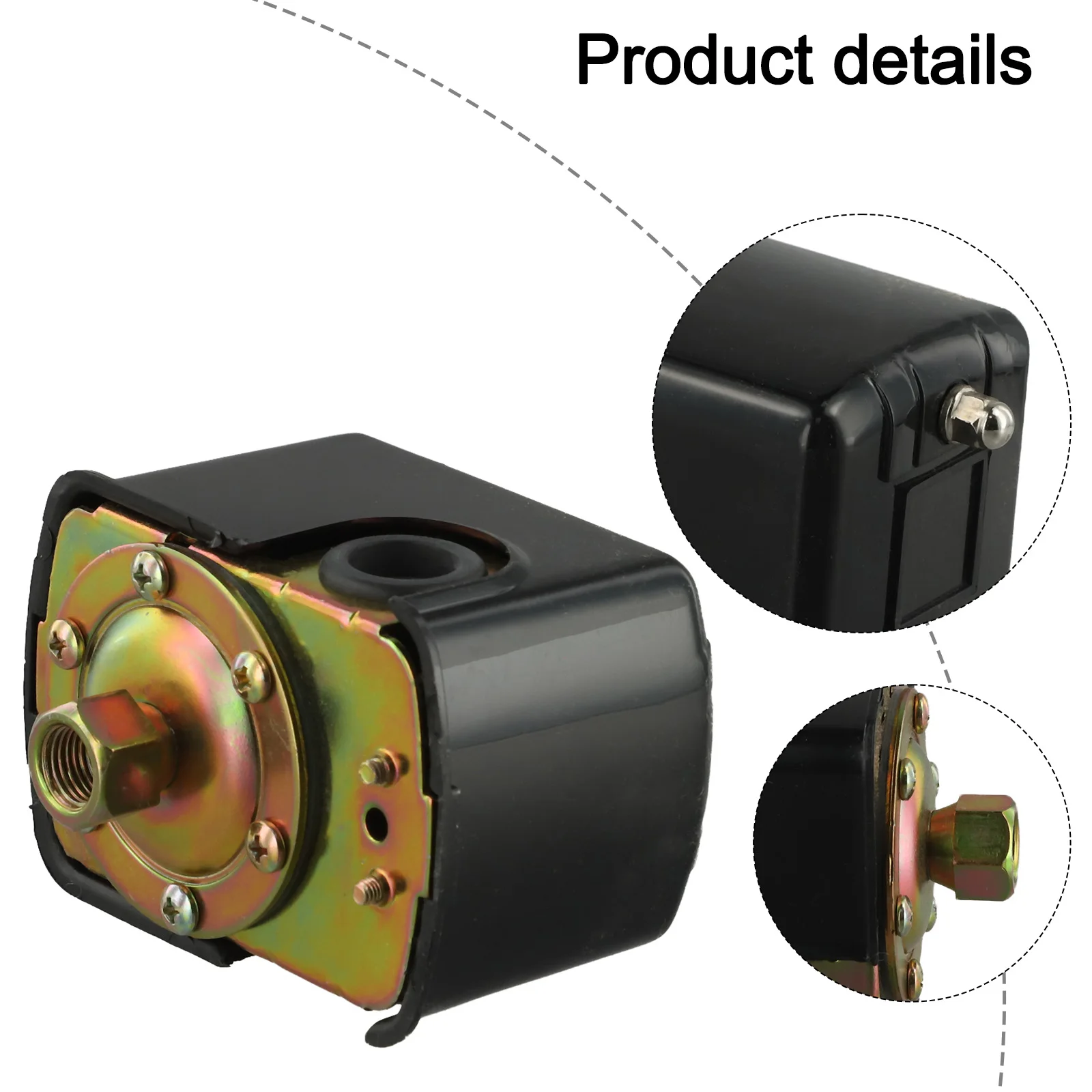 

Air Pump Switch Pressure Control Switch For Water Pressure Management High Pressure Capability 115V Rated Voltage