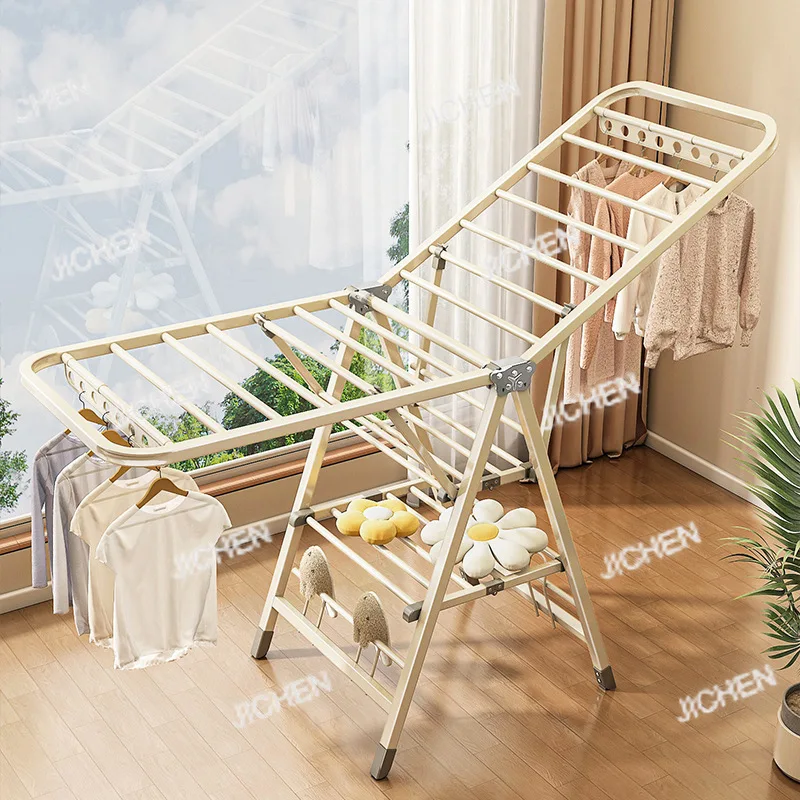 

Складная сушилка для балкона от пола до потолка Бытовая охлаждающая штанга Простой артефакт для сушки одеял на открытом воздухе