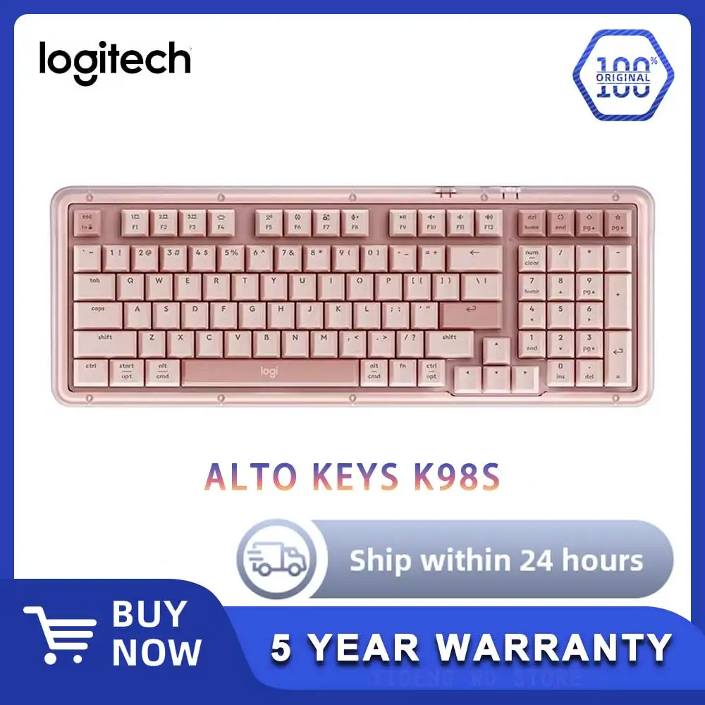 

New Logitech K98S mechanical wireless keyboard ALTO KEYS AI customized Bluetooth office gaming keyboard