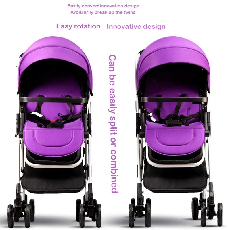 Koop goedkope Babi luxe lichtgewicht Baby Twin 3-in-1 Walker dubbele kinderwagen uitverkoop