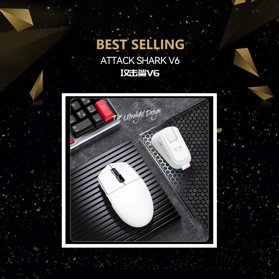 

Милый! Беспроводная мышь ATTACK SHARK V6 с сенсорным магнитным зарядным устройством, подключение по Bluetooth (три режима), 25000 DPI, игровая мышь с макросами