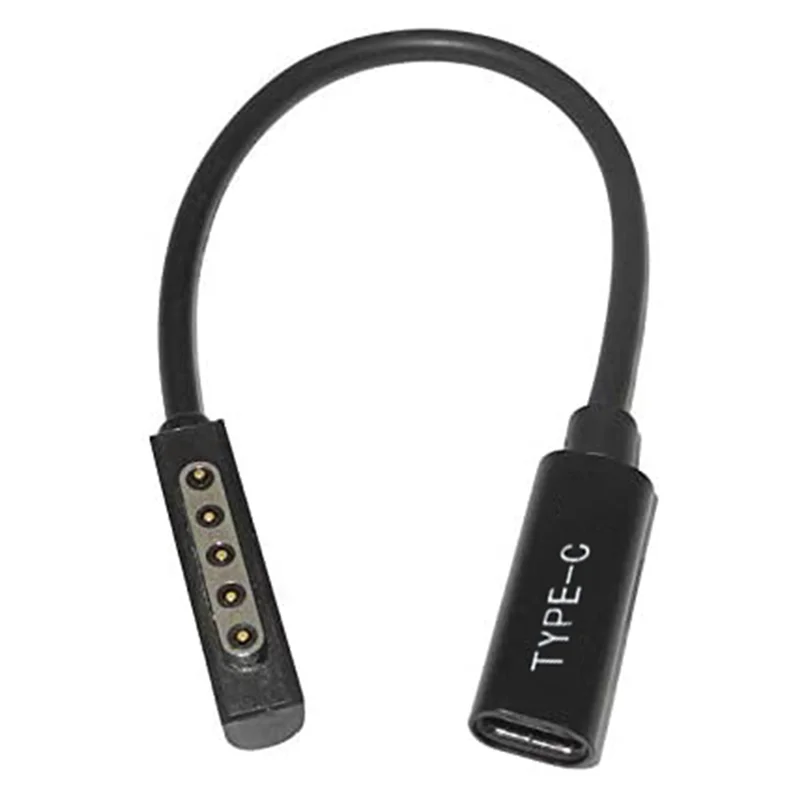 

B21B 2X Type C PD Charging Cable USB C Female Power Supply Charger Adapter Converter For Microsof Surface Pro 1/2 Tablet