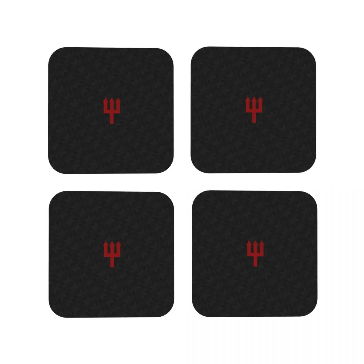 

Подставки в стиле ретро Manchester United, кухонные салфетки, нескользящие изоляционные коврики для чашек, кофейные коврики для дома, подушечки для посуды, набор из 4 шт.