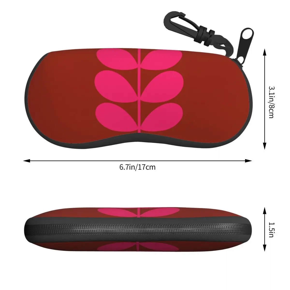 Custom Solid Stem Cerise Bold Sunglasses Soft Case Neoprene Zipper Orla Kiely Shell Eyeglass Case Protective Box For Glasses