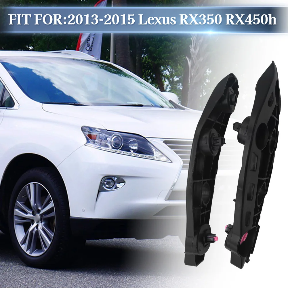 Para Lexus RX350 RX450h 2013-2015 par de soportes de montaje de retenedor de parachoques delantero 52535-0E040 LX103311152536-0E020 LX1032111