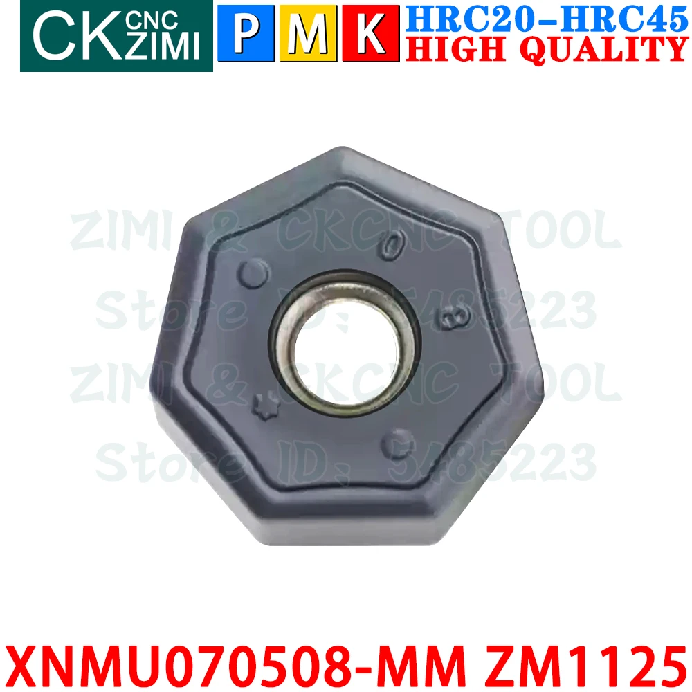 XNMU070508-MM ZM1125 XNMU 070508 MM ZM1125 Insertos de carburo insertos de fresado de alimentación rápida, herramienta de fresado de torno de metal TFM45 XNMU0705 XNMU 0705 CNC para cortador de fresado frontal