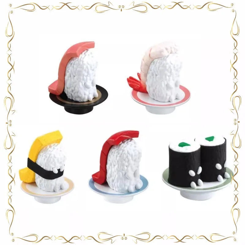Sushi Wait Modellering Gashapon Tunas Kawaii Desktop Ornament Action Figure Model Speelgoed