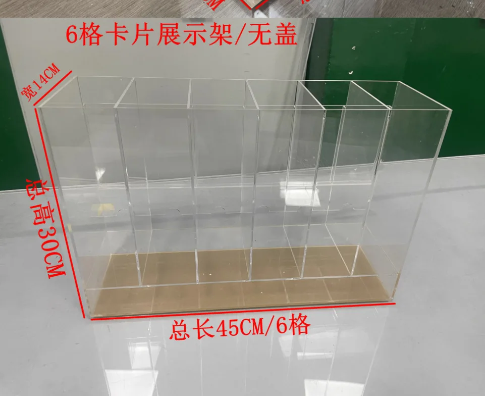 موزع أكياس تعزيز أكريليك عبر الحدود 6 فتحات 3 فتحات حقيبة معززة عرض موقف صندوق تخزين بطاقة الرسوم المتحركة بوكيمون #6