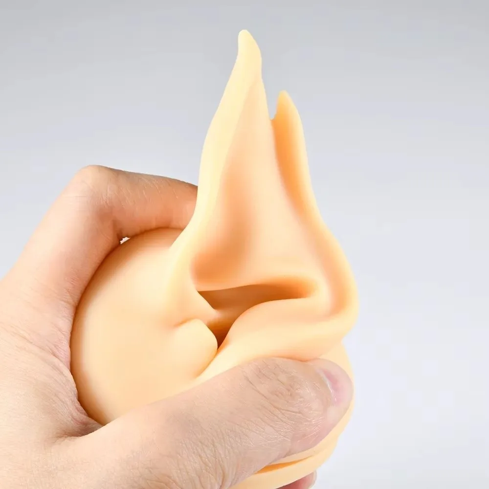 Soft Silicone Ear Jewelry Display Multicolor Flexible Material Ear Model Display Tool Earring Studs Display Props