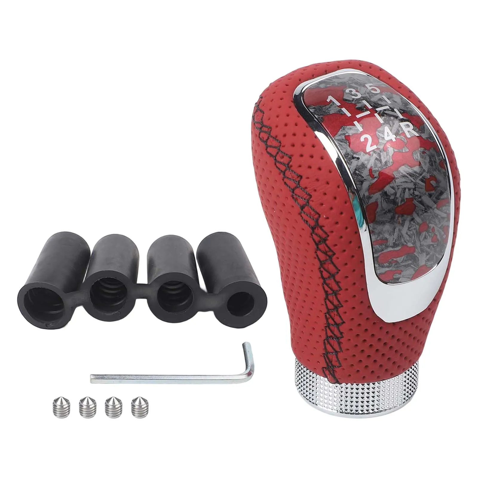 

Автомобильная ручка переключения передач, 5-скоростная ручка переключения передач, удобная ручка для легкого переключения передач, красная для транспортных средств с механической коробкой передач