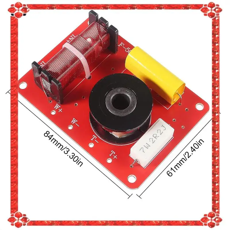 Système de haut-parleurs bidirectionnels, 3 pièces, livraison en 24 heures, filtres croisés Audio, distributeur de fréquence en plastique rouge 130W