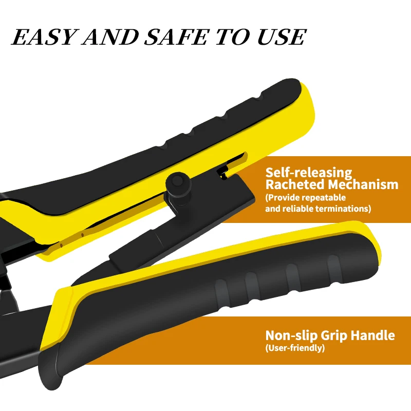 Crimping Pliers RJ45 Crimper RJ11 RJ45 Tool Ethernet Network LAN Cable Cutter Stripper Plier for 6P 8P RJ-11/RJ-12 RJ-45