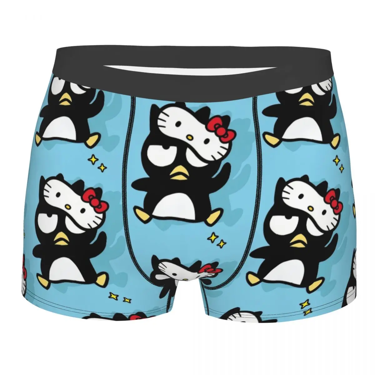 Custom Male Cool BAD Badtz-Maru Sanrio Cartoon XO Child Underwear Boxer Briefs Soft Shorts Panties Underpants